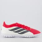 Chuteira Adidas Predator Club Society Vermelha e Branca