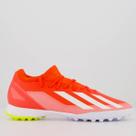 Chuteira Adidas X Crazyfast League 23 Academy TF Society Laranja