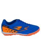 Chuteira Dray Society Topfly Azul + Laranja