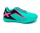 Chuteira Futebol De Campo Oxn Velox 5 PRO PVC Feminino Adulto - Tam 28/36 - Ref 368822041710