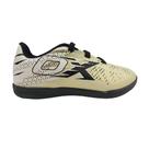 Chuteira Futsal OXN Dynamic 4 Infantil - Bege/Branco/Preto