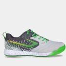 Chuteira Futsal Topper Lethal Masculina - Chumbo/Verde