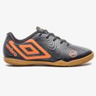 Chuteira Futsal Umbro Orbit Unissex Preto Laranja