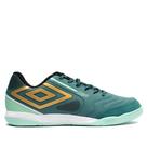 Chuteira Futsal Umbro Pro 5 Bump Club Verde/Dourado