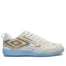 Chuteira Futsal Umbro Pro 5 Bump Kintsugi Azul/Dourado