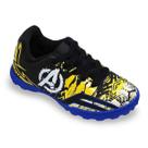 Chuteira Infantil Society Dray Marvel Vingadores - Preto e Amarelo Chuteira Infantil Society Dray Marvel Vingadores - Preto e Amarelo