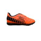 Chuteira oxn track 2 society pro pvc laranja/preto