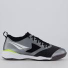 Chuteira Penalty Max 1000 Ecoknit Futsal Cinza e Preta
