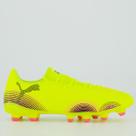 Chuteira Puma Future 8 Play FG/AG Campo Amarela