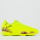 Chuteira Puma Future 8 Play Futsal Juvenil Preto e Verde Chuteira Puma Future 8 Play Futsal Juvenil Preto e Verde