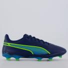 Chuteira Puma King Match Campo Marinho