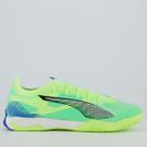 Chuteira Puma Ultra 5 Match Futsal Verde