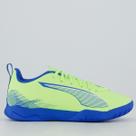 Chuteira Puma Ultra 5 Play Futsal Juvenil Verde