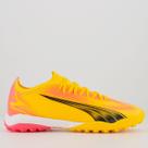 Chuteira Puma Ultra Match TT BDP Society Laranja Neon Chuteira Puma Ultra Match TT BDP Society Laranja Neon