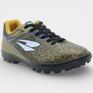 Chuteira Society Dray Layt Masculino - Preto e Amarelo