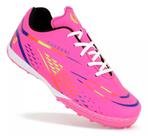 Chuteira Society Feminina Futebol Juvenil Masculina Grama Sintética PowerGrip
