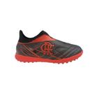 Chuteira Society OXN Flamengo Avanti 3 Elastic Neo Infantil - Preto/Vermelho