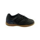 Chuteira Tênis Futsal Dray 305 Preto-Azul infantil Original Unissex