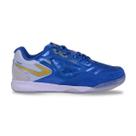 Chuteira Topper Dominator Club V Futsal Azul Branco Infantil