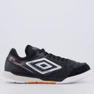 Chuteira Umbro Adamant Master Class Club Futsal Preta e Cinza