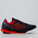 Chuteira Umbro Adamant Master Class Pro Bump Futsal Preta e Vermelha