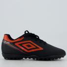 Chuteira Umbro Adamant Top Speed Society Juvenil Preta e Vermelha