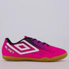 Chuteira Umbro Blast Futsal Rosa e Preta Chuteira Umbro Blast Futsal Rosa e Preta