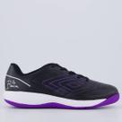 Chuteira Umbro BR Futsal Juvenil Preta e Roxa