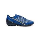 Chuteira Umbro Chrome Society Juvenil Azul