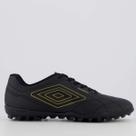 Chuteira Umbro Class Footballer Society Preta e Dourada