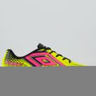 Chuteira umbro Fast II Campo Juvenil Amarela e Rosa
