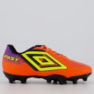 Chuteira Umbro Fast II Campo Juvenil Laranja