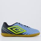 Chuteira Umbro Fifty V Futsal Azul e Preta Chuteira Umbro Fifty V Futsal Azul e Preta