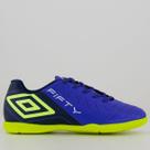 Chuteira Umbro Fifty VI Futsal Juvenil Azul e Verde Chuteira Umbro Fifty VI Futsal Juvenil Azul e Verde
