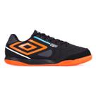 Chuteira Umbro Futsal Pro 5 Bump Club Preto Laranja e Azul - Masculina