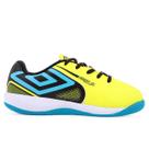 Chuteira Umbro Futsal Pro 5 JR Verde Preto e Azul - Infantil