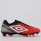 Chuteira Umbro Gravity Campo Rosa e Preta