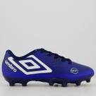 Chuteira Umbro Orbit Campo Azul e Branco
