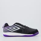 Chuteira Umbro Pro 5 Bump Futsal Preta e Roxa