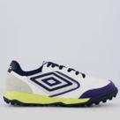 Chuteira Umbro Pro Challenge Uptake Society Branca e Roxa