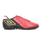 Chuteira Umbro Society Fifty Vi League Vermelho Preto e Branco - Masculino Chuteira Umbro Society Fifty Vi League Vermelho Preto e Branco - Masculino