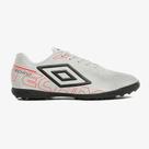Chuteira Umbro Society Soccer Shoes Techno- Branco/preto/laranja
