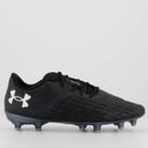 Chuteira Under Armour Clone Magnético PRM 3.0 FG Campo Preta
