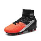 Chuteiras de Futebol Juvenis DREAM PAIRS Cano Alto Preto Cinza Laranja
