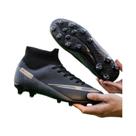 Chuteiras De Futebol Unissex Premium De Cano Alto FG TF Com Travas Longas E Curtas Confortáveis