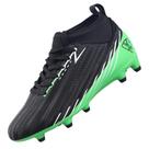 Chuteiras de futebol Vizari Tesoro Junior FG para meninos/meninas pretas e verdes