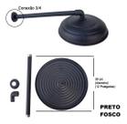 Chuveirão de Piscina 30 Cm PRETA - Aluminio pintura - Ficone Reis