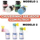 Chuveirinho Arejador com Filtro Purificador Misturador Extensor de Torneira Fácil Instalação Chuveirinho Arejador com Filtro Purificador Misturador Extensor de Torneira Fácil Instalação