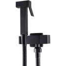 Chuveirinho Higiênico Quadrado Luxo Preto Fosco para Banheiro ou Lavatório