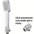 Chuveirinho Luxo Quadrado C Botão